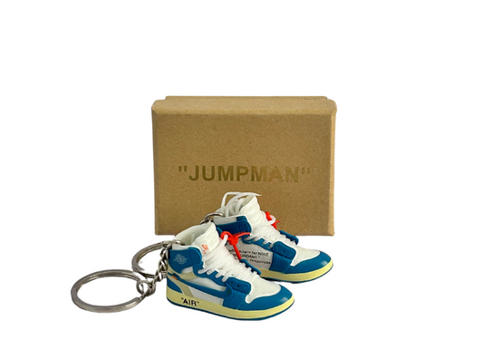 Portachiavi Sneakers J1 OFF-WHITE UNIVERSITY BLUE