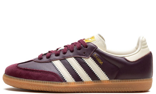 Adidas Samba OG Maroon Gold Metallic