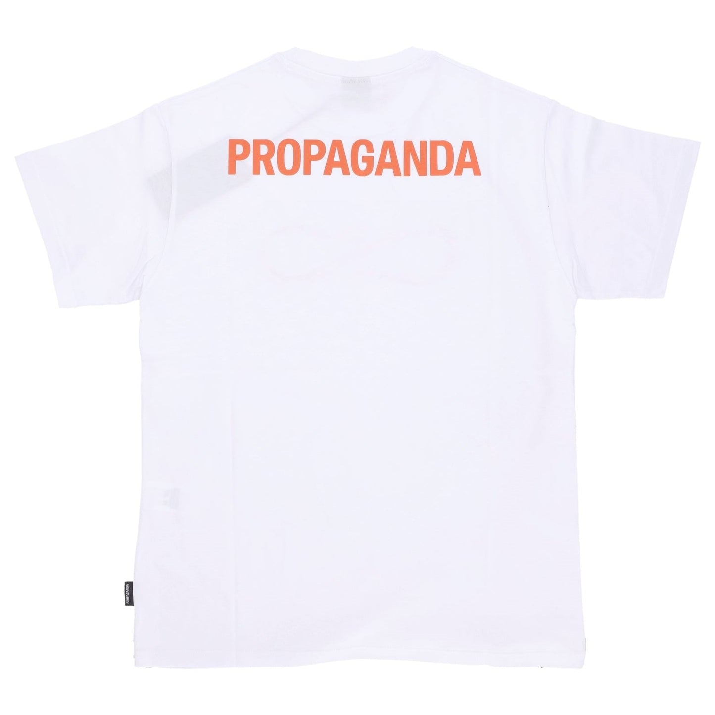 T-SHIRT Propaganda Logo Steel Tee White Arancio