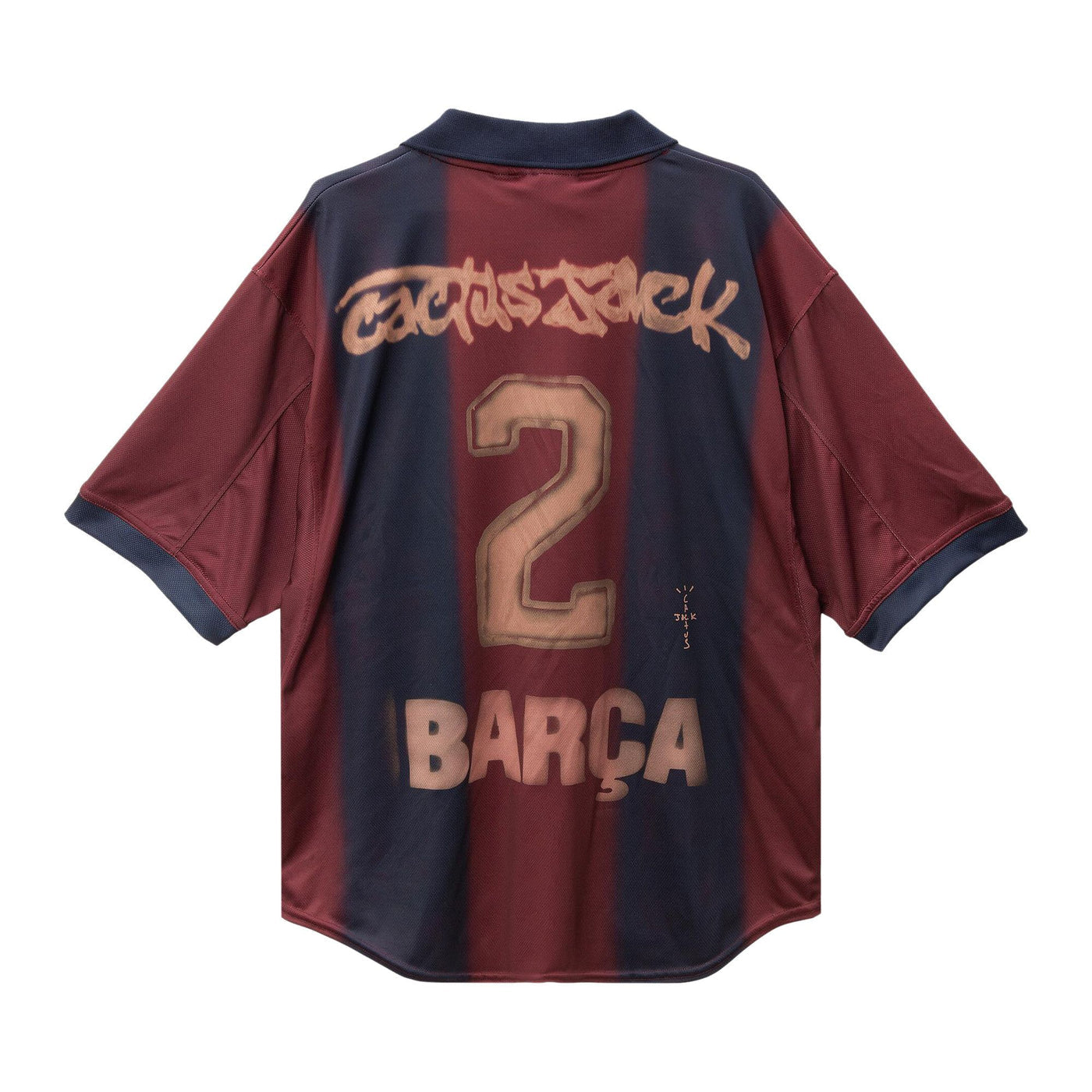 Travis Scott x Nike x FC Barcelona Retro 2000/01 Home Skeleton Jersey Multicolor
