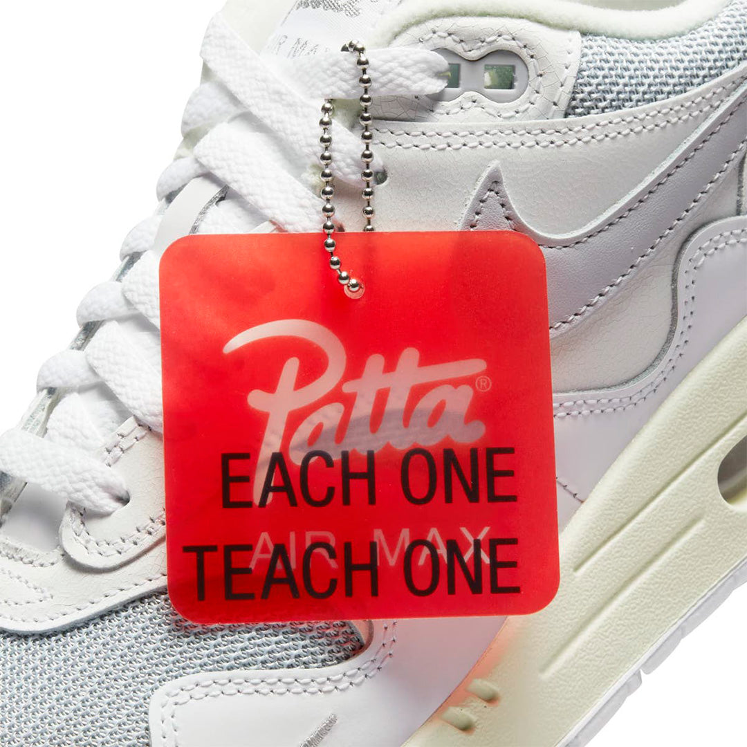 Nike Air Max 1 Patta Waves White Silver