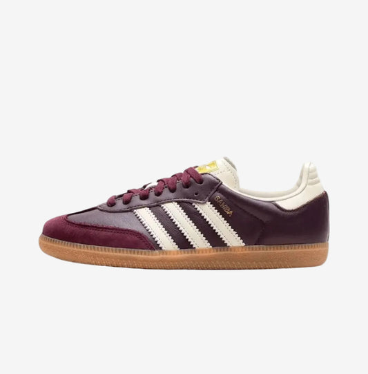 Adidas Samba OG Maroon Gold Metallic