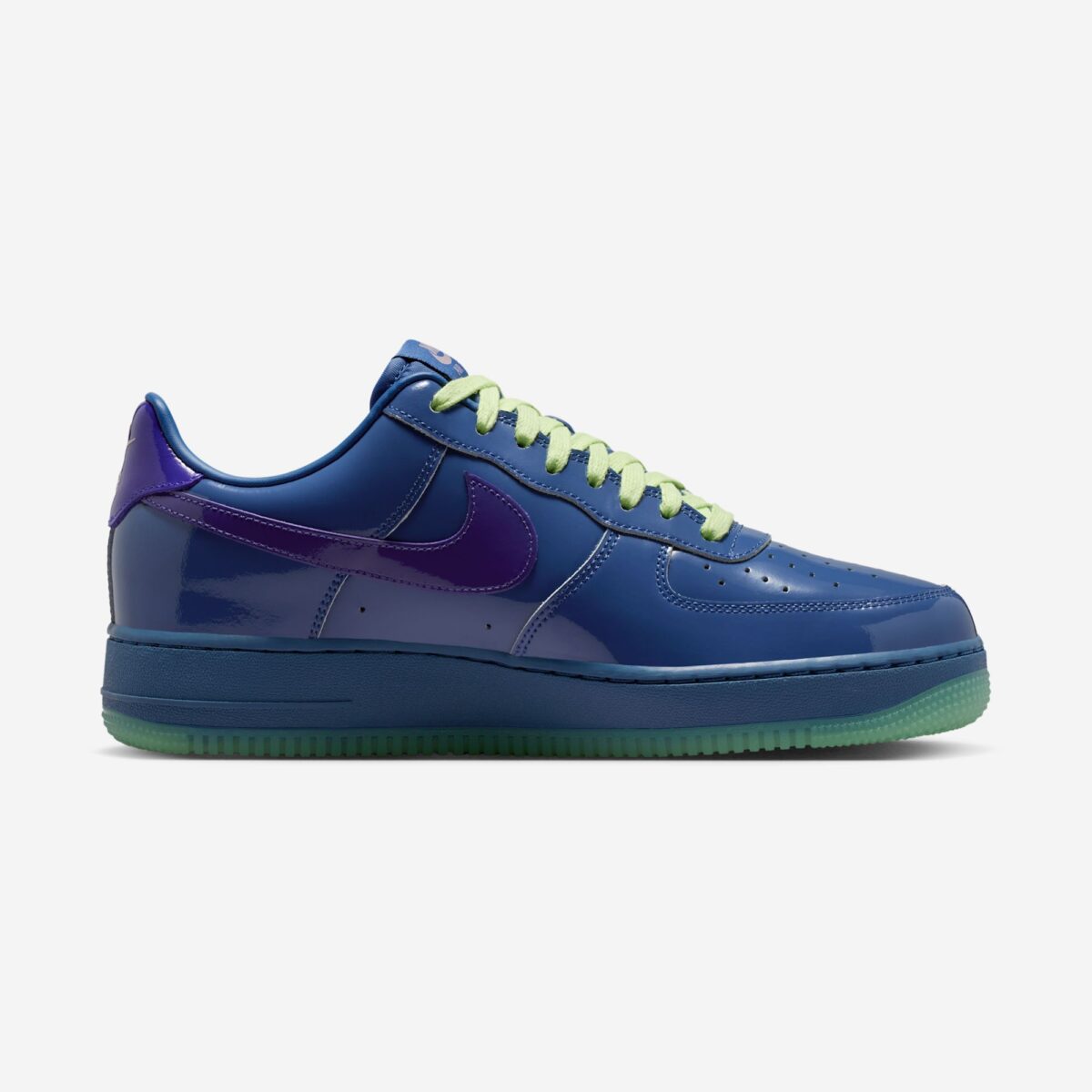 Nike Air Force 1 Low Patent Leather Mystic Navy Grape Ice