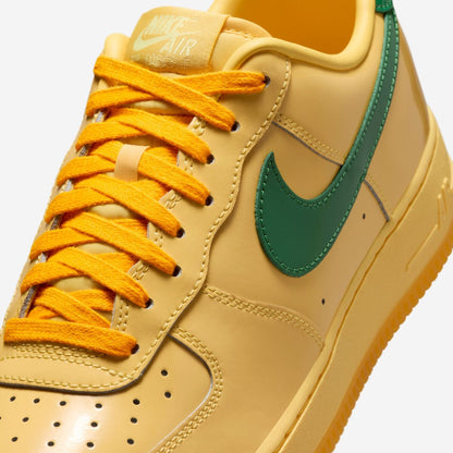 Nike Air Force 1 Low Patent Leather Topaz Gold Pine Green