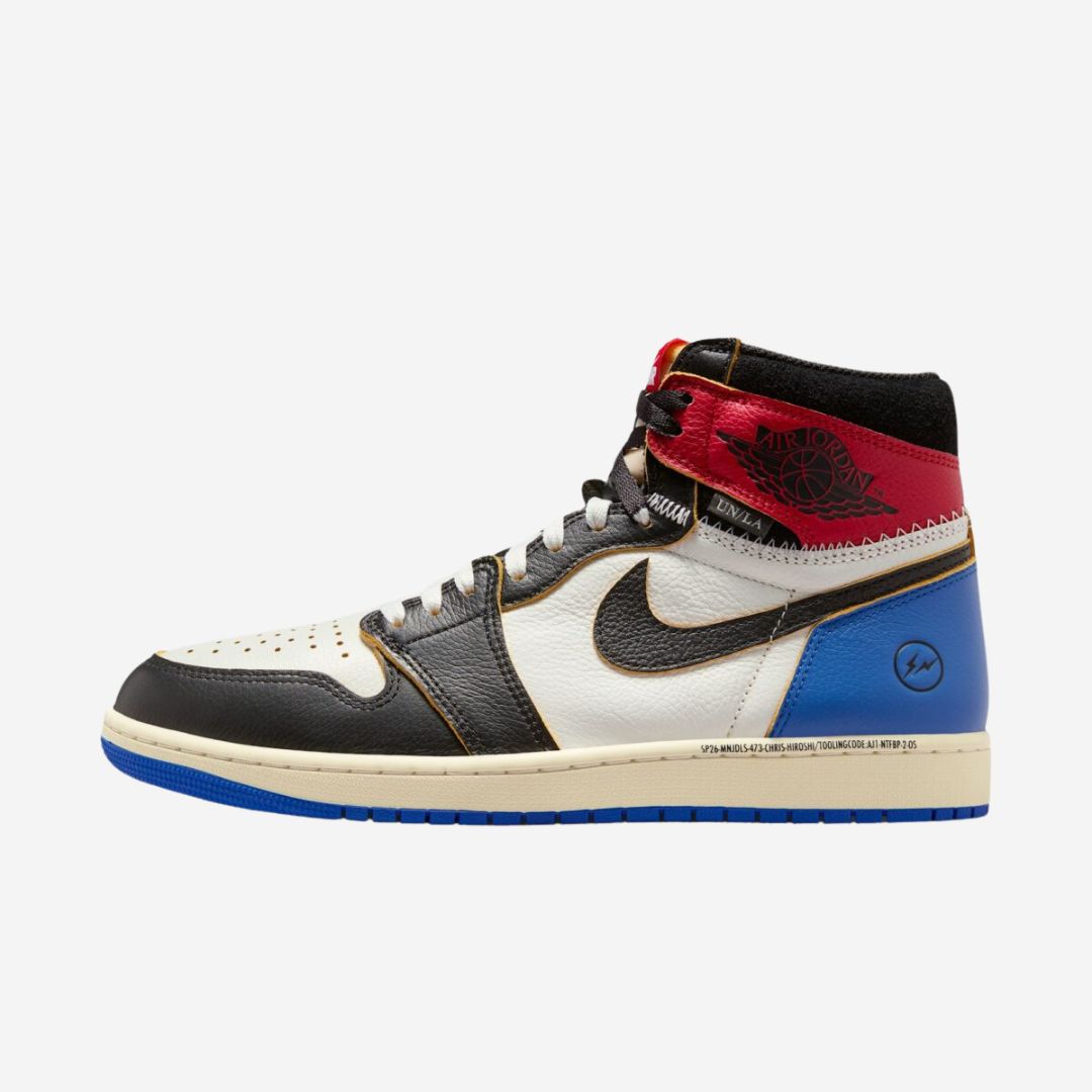 Jordan 1 Retro High OG SP Fragment x Union LA Varsity Red Sport Royal