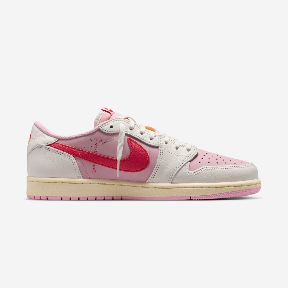 Jordan 1 Retro Low OG SP Travis Scott Sail Tropical Pink