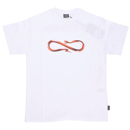 T-SHIRT Propaganda Logo Steel Tee White Arancio
