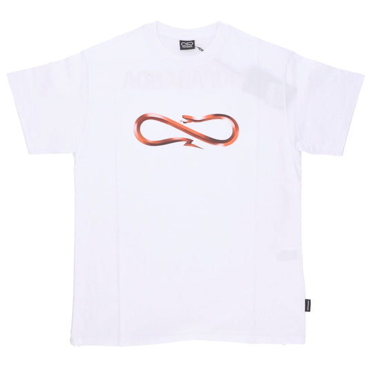 T-SHIRT Propaganda Logo Steel Tee White Arancio
